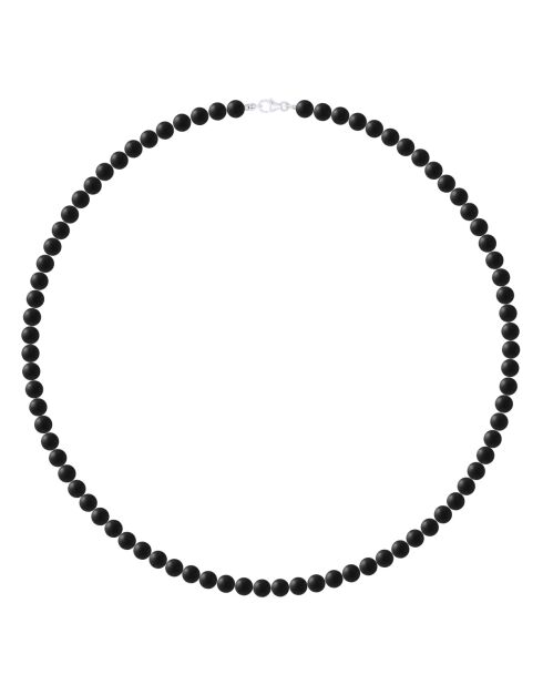 Collier en argent PRINCE DU PACIFIQUE noir