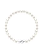 CLASSIC PEARLS natuurlijke parelwitte zilveren armband