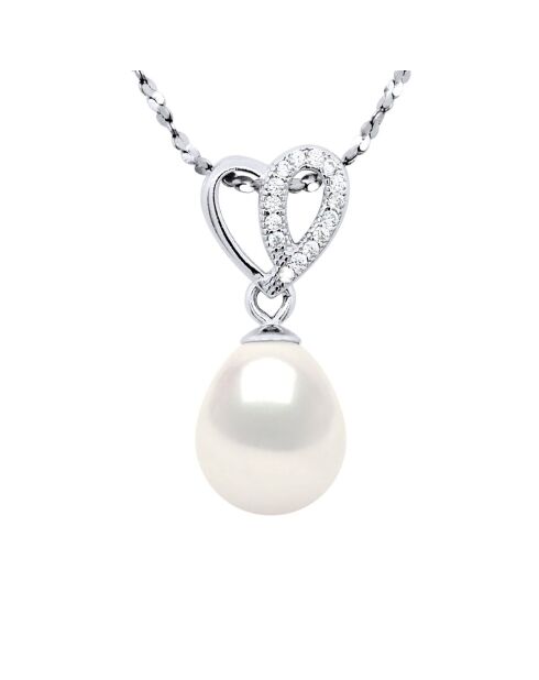 Collana SUNNY PEARLS in argento bianco naturale