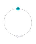 Bracelet en argent FOR EVER bleu turquoise