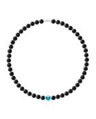 Collier en argent FREE bleu turquoise