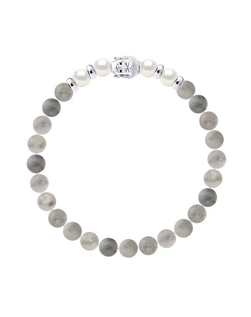 LIENS D'AMOUR natuurlijke witzilveren armband