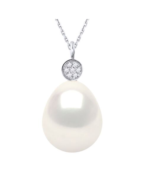FOREVER LOVE natuurlijke witgouden halsketting