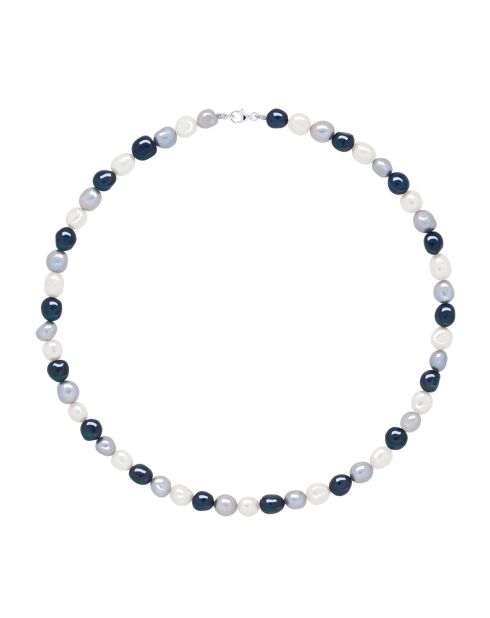 Collar de plata MULTICOLOR CLASSIC PEARLS