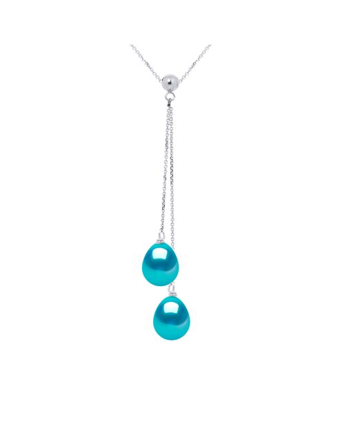 Collana FOREVER LOVE in oro bianco turchese