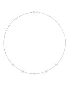 Collier en argent FOR EVER blanc naturel