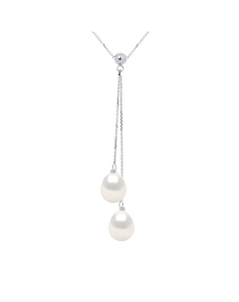 FOREVER LOVE natuurlijke witgouden halsketting