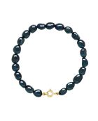 CLASSIC HERITAGE zwarte Tahiti geelgouden armband