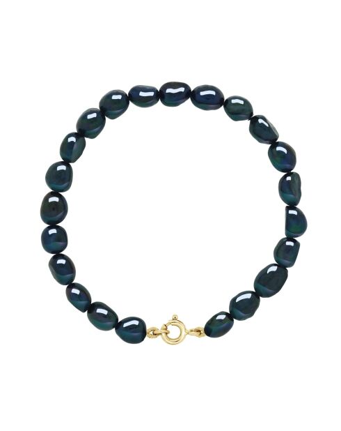 CLASSIC HERITAGE zwarte Tahiti geelgouden armband