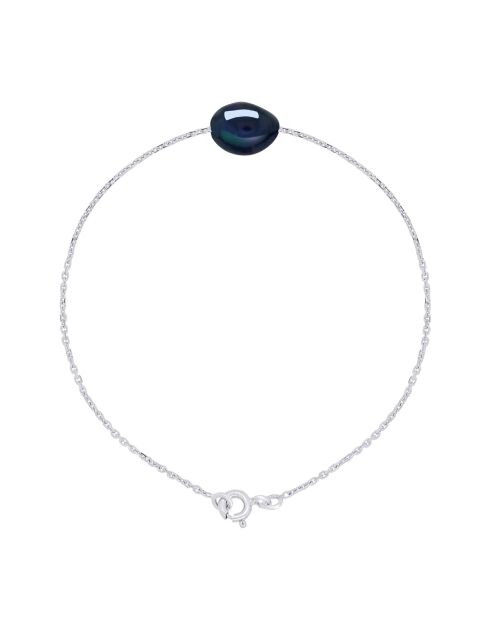 FOREVER LOVE zwarte Tahiti witgouden armband