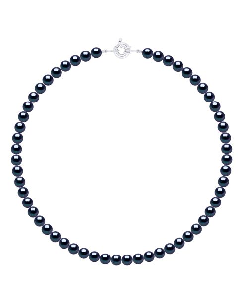 Collar de plata negra Tahiti CLASSIC PEARLS