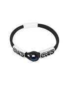 Tahiti schwarzes SPORT-Silberarmband