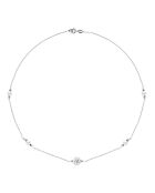 Collar de plata blanca natural SUNNY PEARLS