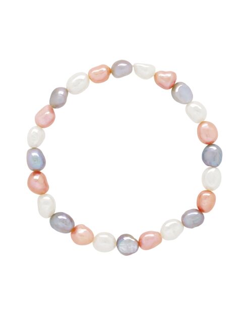 Veelkleurige zilveren armband LIENS D'AMOUR