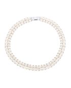 Collana in argento bianco naturale PERLISSIMA