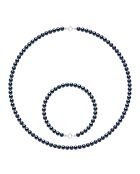 CLASSIC HERITAGE set van zwart Tahiti witgoud