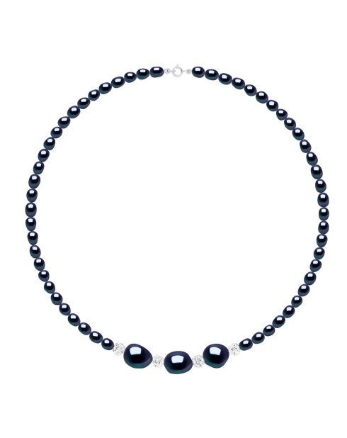 Collar de plata blanca natural SUNNY PEARLS