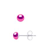 ICONIC Ohrringe aus fuchsiafarbenem Silber