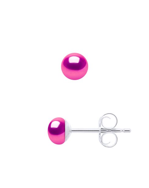 ICONIC Ohrringe aus fuchsiafarbenem Silber