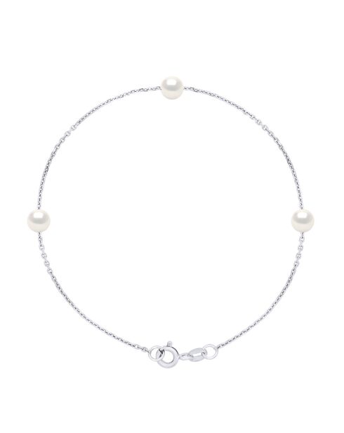 FOR EVER natuurlijke witzilveren armband