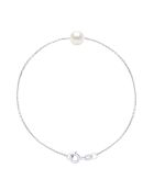 FOR EVER natuurlijke witzilveren armband
