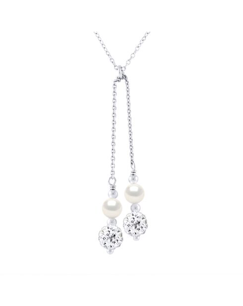 Collier en argent SUNNY PEARLS blanc naturel
