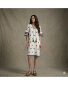 LARAS Beiges Kleid