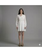 MELANI Cremefarbenes Kleid