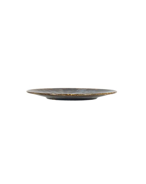Lot 6 assiettes à dessert volcano marron - 20cm