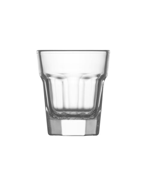Lot de 6 shooters Chicago transparents - 4,5 cl