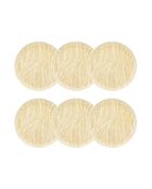 Lot de 6 assiettes plates savane beiges - 26cm