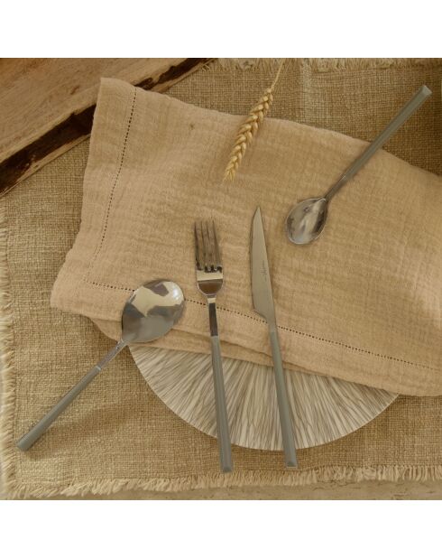 Set posate Colorama grigio - 24 pezzi