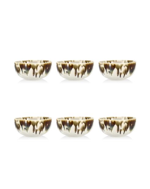 Set di 6 tazze Maka multicolori - 10 cm
