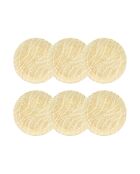 Lot de 6 assiettes creuses savane beiges - 20.5cm