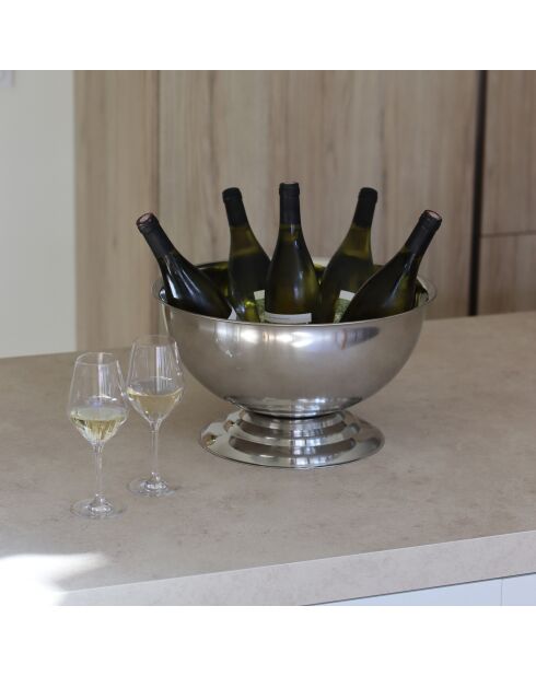 Vasque à champagne en inox - 40 cm