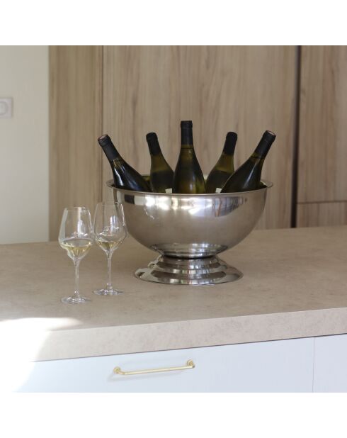 Vasque à champagne en inox - 40 cm