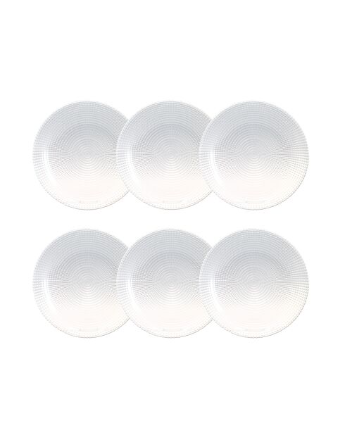 Set mit 6 transparenten Suppentellern von Génération, 21 cm