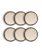 Set di 6 piatti da minestra Atom beige - 21 cm