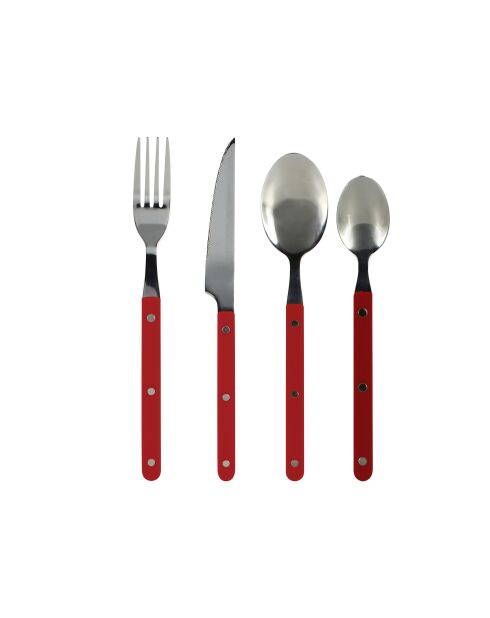 Colorama bestekset rood - 24 stuks