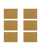 Set aus 6 braunen ICA-Tischsets — 43x30 cm