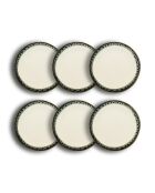 Set di 6 piatti piani Atom beige - 25 cm