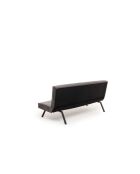 Divano letto a 3 posti Zola grigio - 78 cm x 64 cm x 180 cm