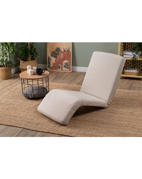 Divano letto singolo Nami crema - L. 55 cm x P. 50 cm x P. 35 cm