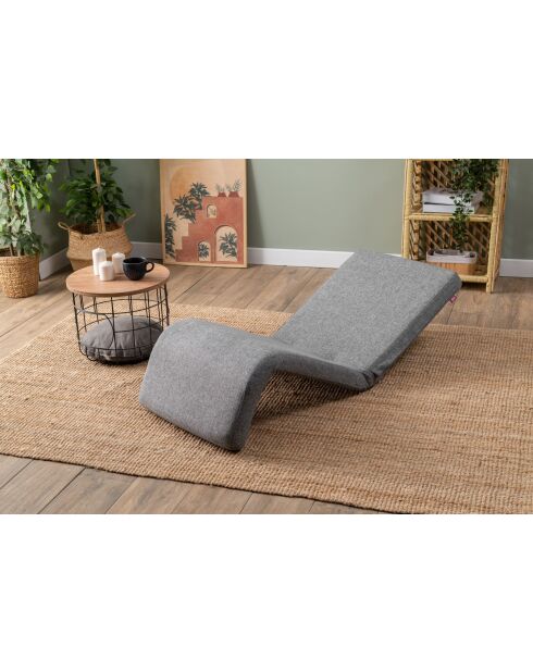 Hellgraues 1-Sitzer-Schlafsofa Nami — B. 55 cm x T 50 cm x T. 35 cm