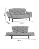 Nitta Patchadoréek 2-zitsslaapbank - l.155 cm x H. 80 cm x D. 70 cm