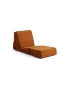 Origami ausziehbares 1-Sitzer-Schlafsofa, mattorange, L 70 cm x B 100 cm x H 70 cm