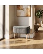 Banc Mini Oslo anthracite - l . 60 cm  x H. 46 cm  x P. 35 cm