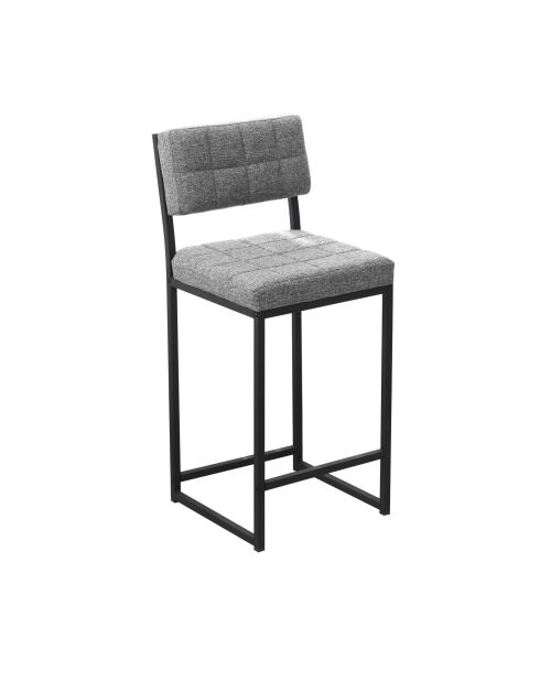 Tabouret de bar Rétro gris - l. 40 cm x H. 98 cm x P. 40 cm