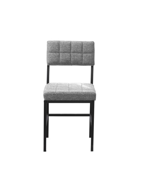 Silla gris Dubai - 40 cm de largo x 82 cm de alto x 40 cm de profundidad