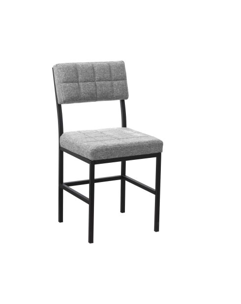 Silla gris Dubai - 40 cm de largo x 82 cm de alto x 40 cm de profundidad
